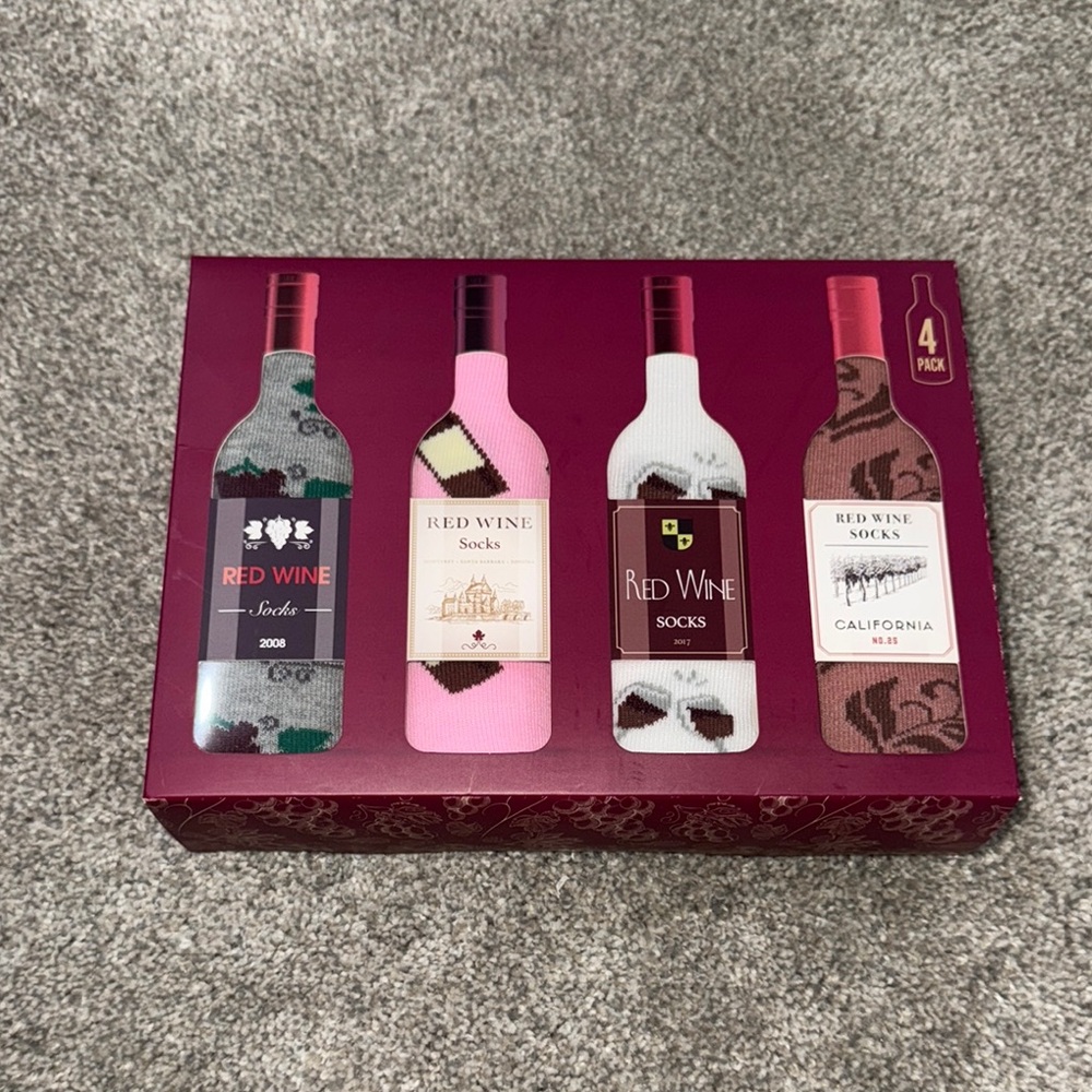 Red Wine Socks Gift Set